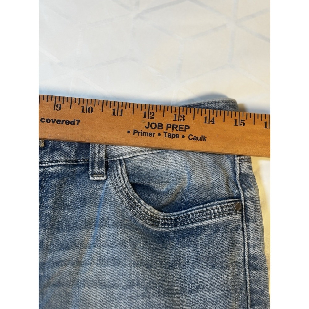 White House Black Market Jeans Womens 6 Blue Capri Y2K Style Zip Hem - Picture 4 of 15